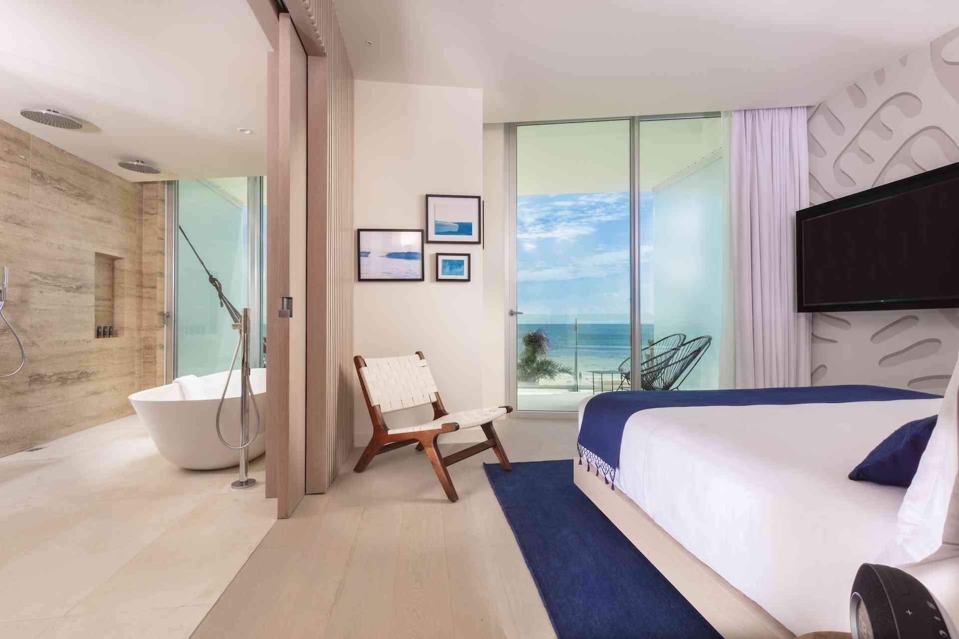 Hotel Room com vista para a praia