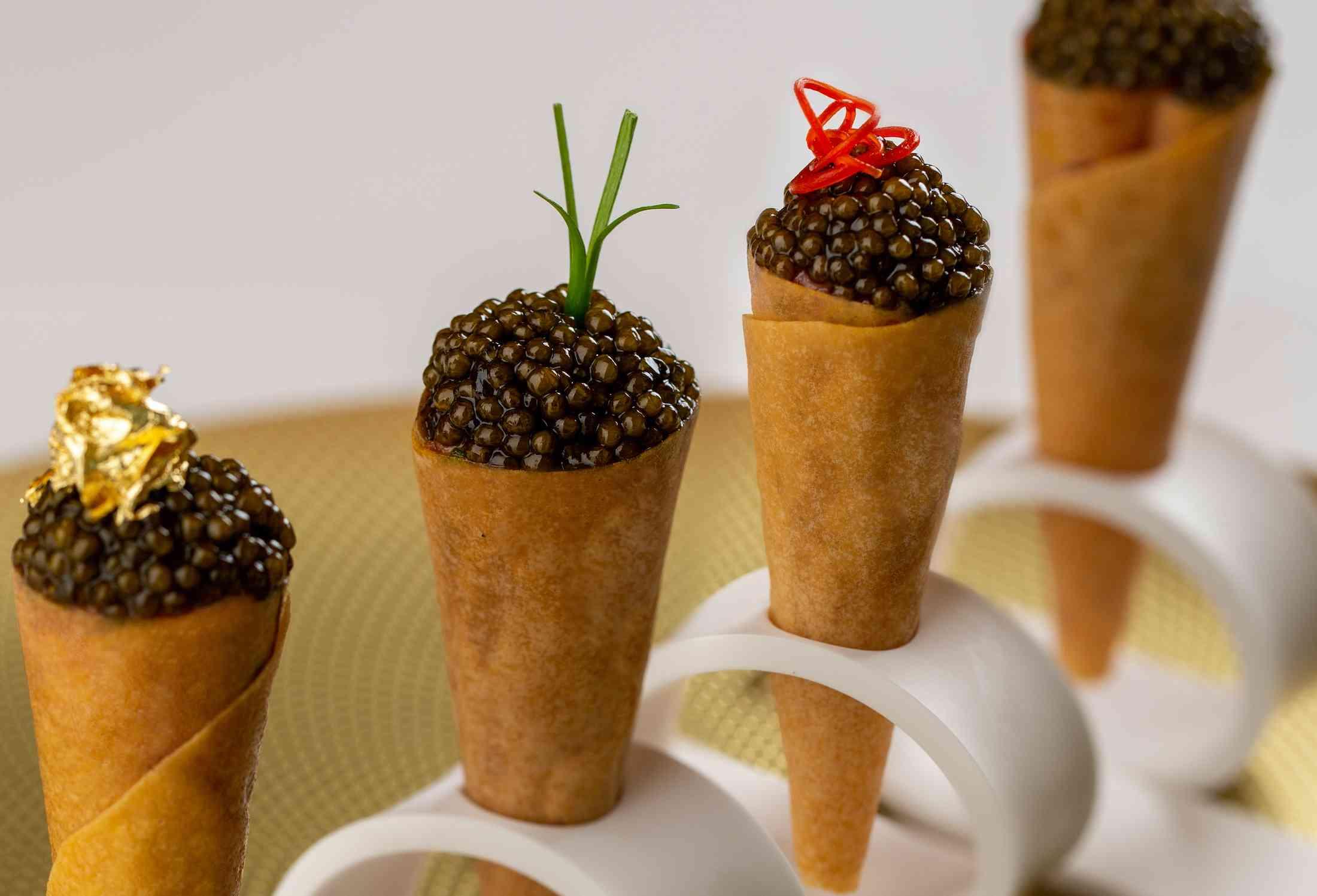 Cones de Caviar